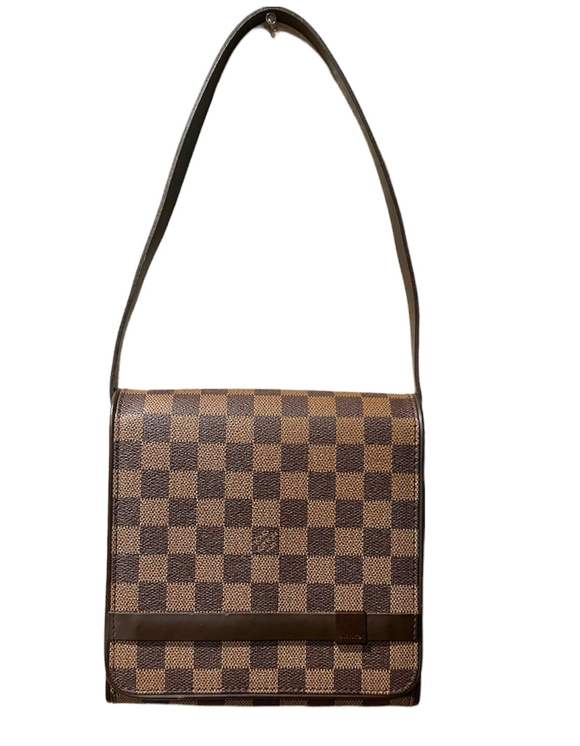 Louis Vuitton Messenger Shoulder Bag in Ebene Damier Canvas and