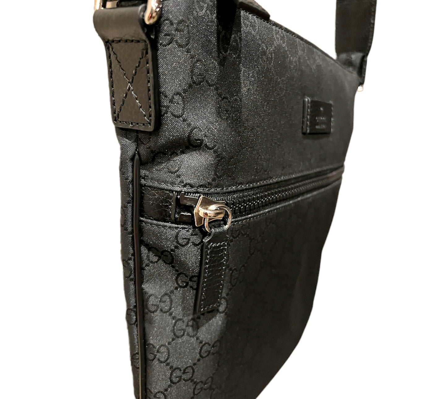 leather gucci messenger bag