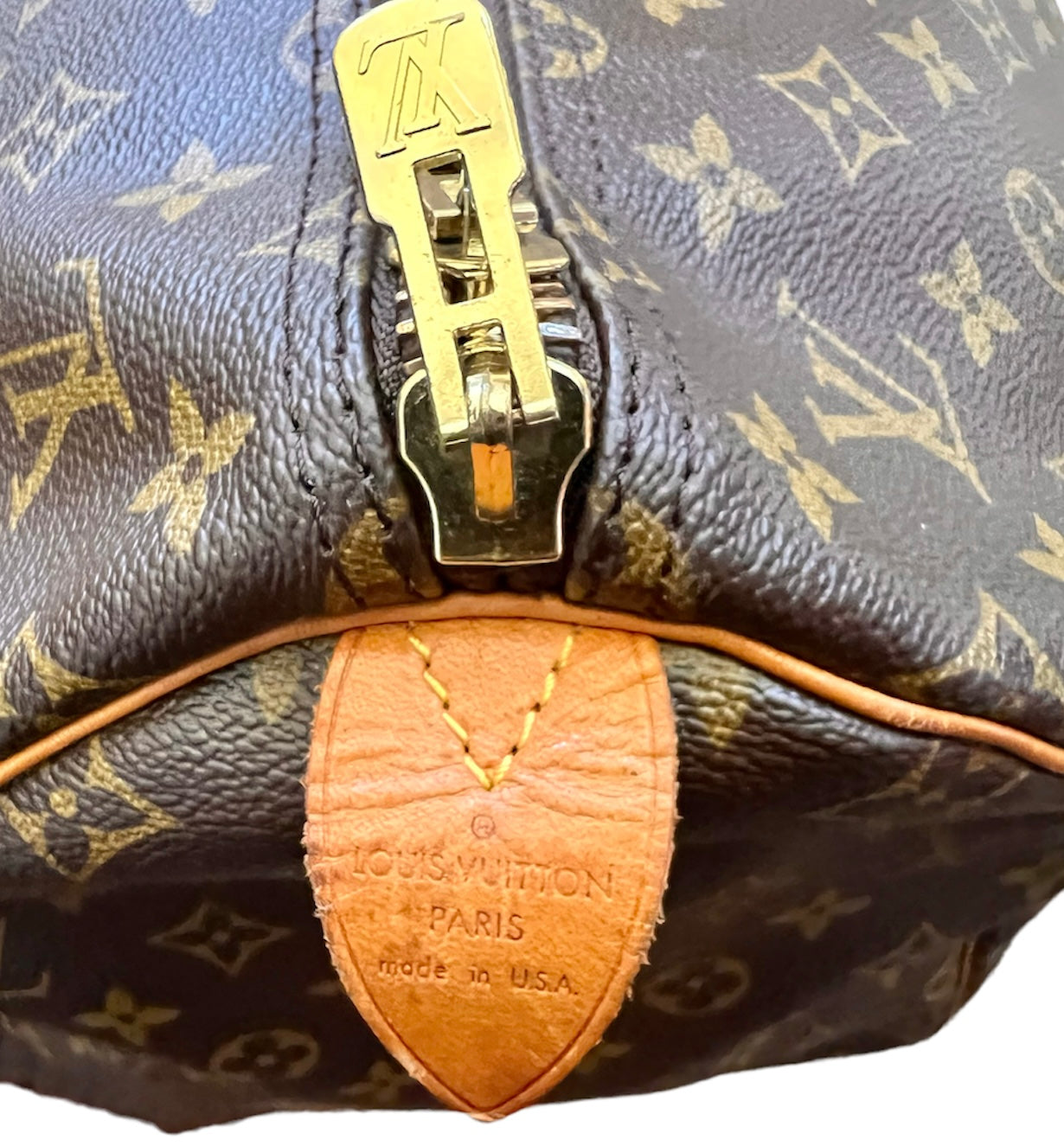 Louis Vuitton keepall 55 Monogram Brown Leather ref.536990 - Joli Closet