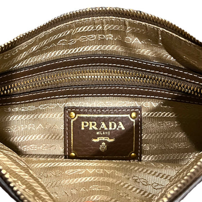 Prada Logo Jacquard Rope / Burnt Messenger Bag