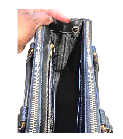 Prada Saffiano Medium Galleria Double Zip Tote