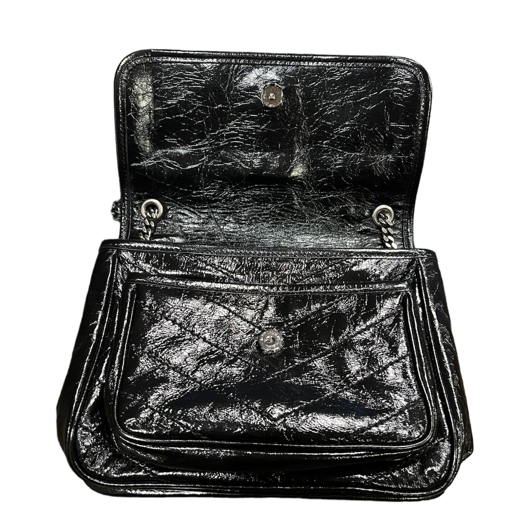 Saint Laurent Niki Baby Quilted Leather Crossbody