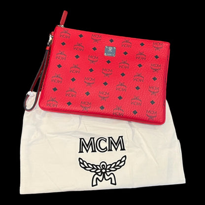 MCM Wristlet Pouch in Visetos